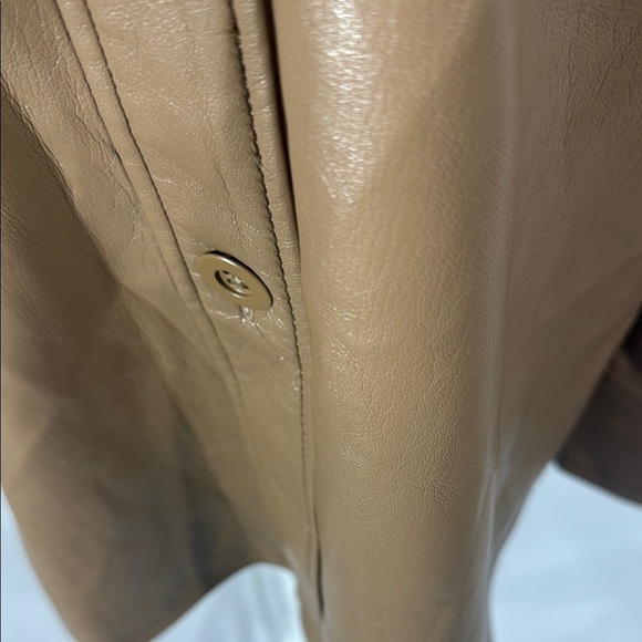 BABATON WOMEN'S TAN FAUX LEATHER JACKET SIZE SMALL - Picture 5 of 13